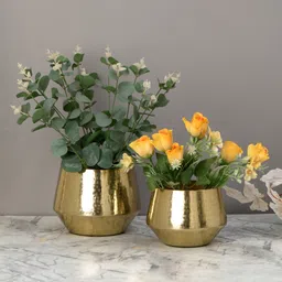 De Maison Decor Golden Flora Table Planter Set of 2-image-27