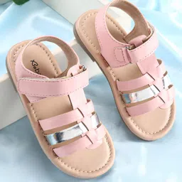 Babyoye Sandals with Velcro Closure - Pink-image-41