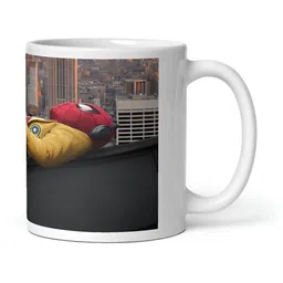 Mr UVD White & Blue Graphic Printed Ceramic Matte Mug 350 ml image 2