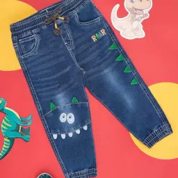 Pantaloons Baby Blue Embroidered Jeans-picture-18