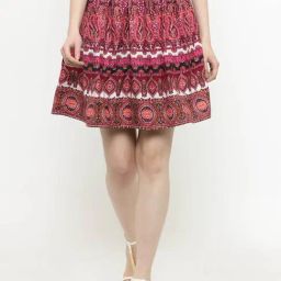Sera Pink Printed Skirt-picture-8