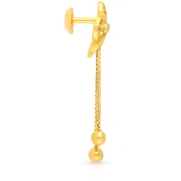 Malabar Gold and Diamonds 22k Yellow Gold Floral Earrings for Women image 4