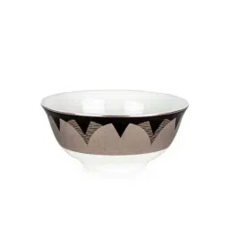 Home4U 'Mystic' White & Black Bone China 11 cm Dinner Bowl (0.15 L) - Set of 1-picture-32