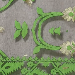 Kalakari India Black & Green Woven Saree image 4