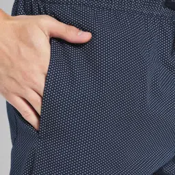 Octave Navy Printed Regular Fit T-Shirt & Trackpants Set image 5