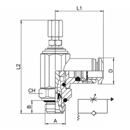 RS PRO Threaded Flow Regulator x Push In 6 mm Tube Outlet Port, 1761883 image 3
