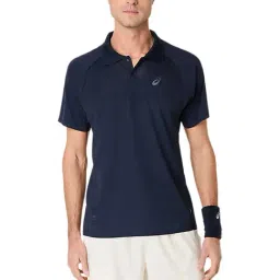 Asics Blue Slim Fit Sports Polo-picture-41