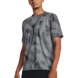 Under Armour Grey Loose Fit Printed Sports T-Shirt-image-12