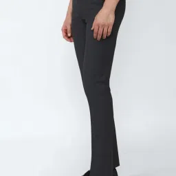 Van Heusen Grey Slim Fit Checks Trousers image 3