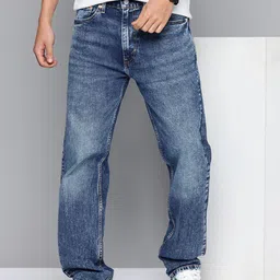 Levis Men 505 Regular Fit Heavy Fade Stretchable Jeans-image-80