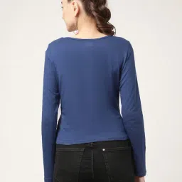 Elle Navy Cotton Top image 2