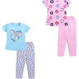 Todd N Teen Kids Multi Cotton Printed T-Shirts & Pajamas Set-picture-15