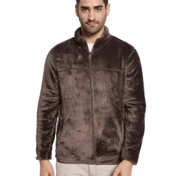 Octave Brown Regular Fit Solid Sweatshirt-picture-12