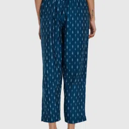 Fabindia Blue Cotton Printed Pant image 2