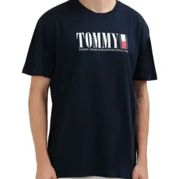 Tommy Hilfiger Navy Logo Regular Fit T-Shirt-picture-30