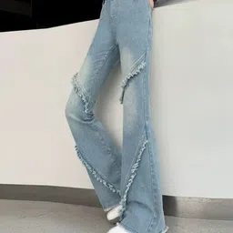 LULU & SKY Girls Bootcut High-Rise Light Fade Stretchable Jeans image 5