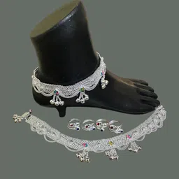 sonu select Alloy Silver Silver Jewellery Set (Pack of 1) image 4