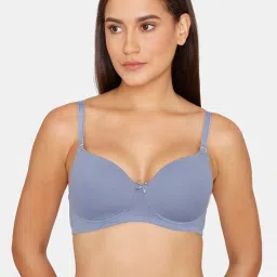 Zivame Blue Wireless T-Shirt Bra image 1