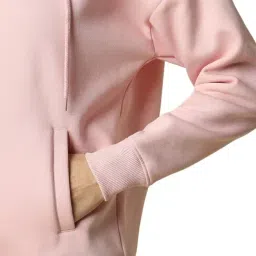 Allen Solly Pink Regular fit Solid Hooded Sweatshirts image 5
