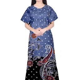 AAKARSHANA CREATION Women Grey Maxi Nightdress-picture-22