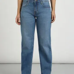 Lee Blue Straight Fit High Rise Jeans-picture-42