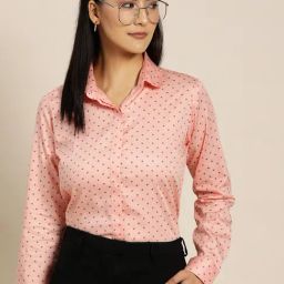 Hancock Peach Cotton Printed Shirt-picture-11
