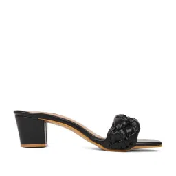 Elle Women's Black Casual Sandals image 1