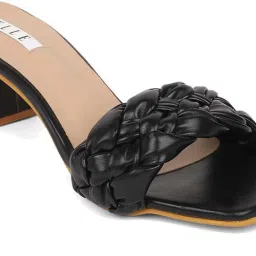 Elle Women's Black Casual Sandals image 4