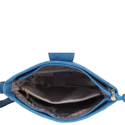 Giordano Blue Textured Medium Sling Handbag image 4