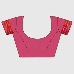 Satrani Maroon Woven Saree With Unstitched Blouse image 4