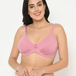Curvy Love Pink Under-Wired Non Padded Half Coverage Bra image 1