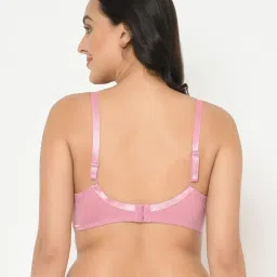Curvy Love Pink Under-Wired Non Padded Half Coverage Bra image 2