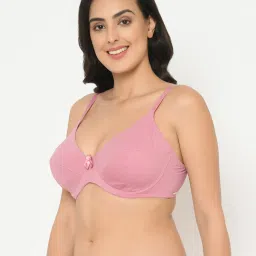 Curvy Love Pink Under-Wired Non Padded Half Coverage Bra image 3