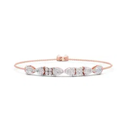 Sparkles 14k (585) Rose Gold Lab Grown Diamond Fashion Bracelet-image-44