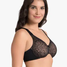 Ultimo Black Under Wired Non Padded Full Coverage Bra image 3