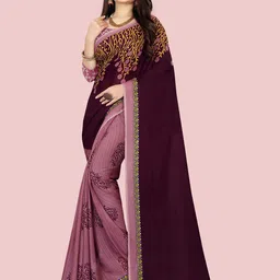 Moda Rapido Floral Printed Daily Saree With Unstitched Blouse Piece-picture-35