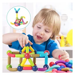 Bit Feex Magnetic Sticks Magnetic Balls Magnetic Blocks - 68 Pieces-image-57