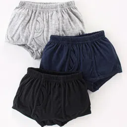 Bodycare Cotton Knit Solid Color Briefs Pack of 3 - Multicolor-image-89