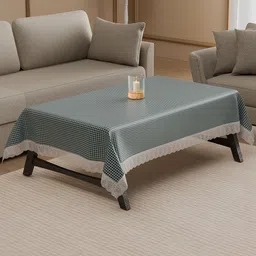 Kuber Industries Grey Geometric Printed Anti-Skid 4-Seater Table Cover-picture-21