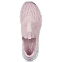 Skechers Women's GO WALK 6 - GLIMMERING Light Pink Walking Shoes image 4