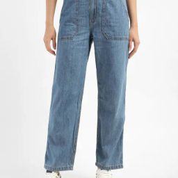 Levi's Women's Blue Mid Rise 94 Baggy Fit Jeans-picture-2