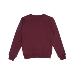 Gini & Jony Kids Maroon Printed Sweatshirt image 2