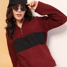 CORSICA Women Colourblocked Sweatshirt-picture-17