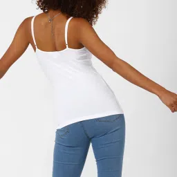 Forever 21 White Cotton Camisole image 2