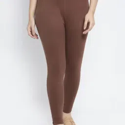 Gracit Brown Regular Fit Leggings-image-36