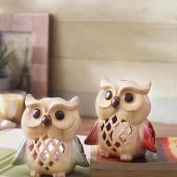 Tayhaa Multicolor Ceramic Candle Holder - Set of 2-image-13