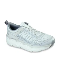 Skechers Men's MAX CUSHIONING PREMIER-ENDEAV White Grey Walking Shoes image 2