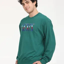 Levi's Green Cotton Regular Fit Printed Sweatshirt image 3