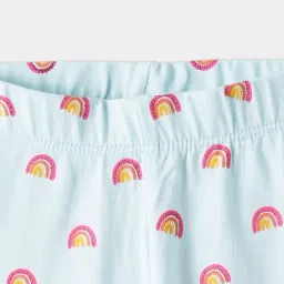 R&B Kids Blue Printed Regular Fit Leggings image 4