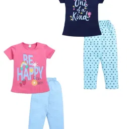 Todd N Teen Kids Multi Cotton Printed T-Shirts & Pajamas Set-picture-21